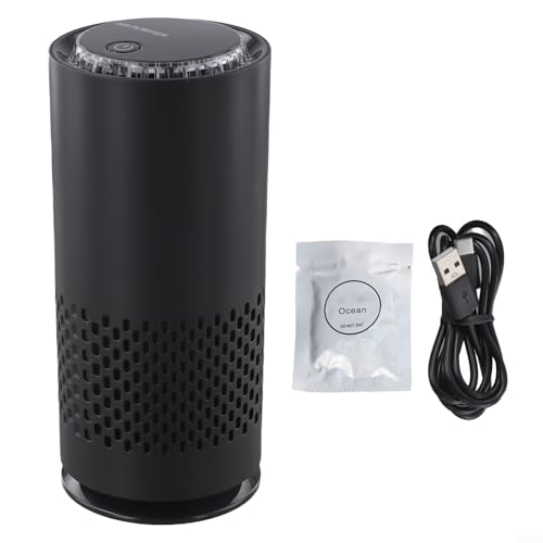Hasaller Luftreiniger Desktop Luftreiniger Tragbarer Ai-r Reiniger Leiser Betrieb Auto Home Ai-r Reiniger mit Negative Ionen-Technologie für Auto Home Office Desktop (Schwarz) von Hasaller