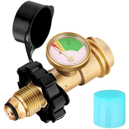 Hasaller Manometer-Adapter Erdgas Propan Tankanschluss Manometer Füllstandsanzeige, 7BSL31C4494YVN59L0R42O7 von Hasaller