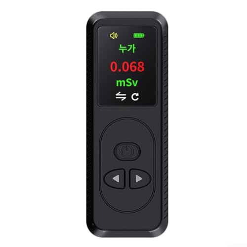 Hasaller Nukleare Strahlungsdetektoren Zähler Persönliche Dosimeter X-R-ay Beta Gamma Ra-y Tester mit TFT-Display Typ-C Aufladung für Marmor elektromagnetische ionisierende Strahlung (schwarz) von Hasaller