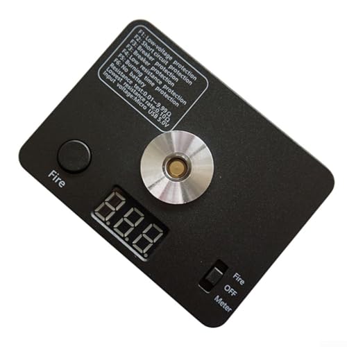 Hasaller Ohm Resistance Tester 521 Tab Mini Coil Burn Measurement Platform V3 0.01-9.99Ω Range LED Display Portable Device Black von Hasaller