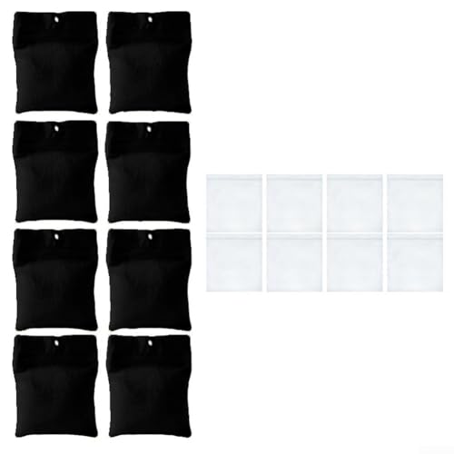 Hasaller Outdoor Vorhang Sandsack 8/12 Stück Leinwand Outdoor Vorhang Gewicht Taschen 425 g Outdoor Vorhang Gewichte mit Metallclips Wasserdicht Stabilisierende Gewichte für Pavillon Terrasse Vorhänge von Hasaller
