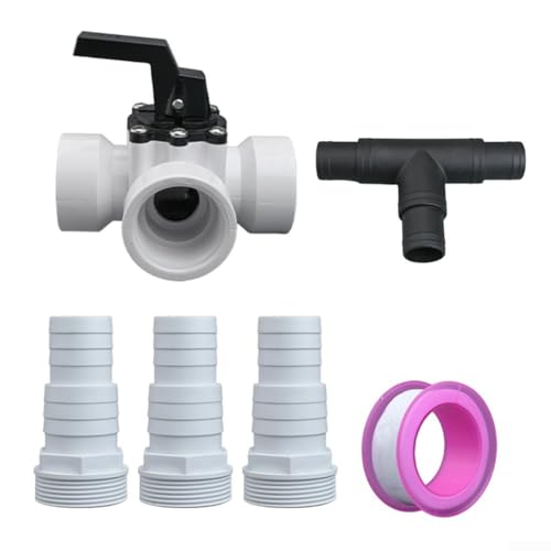 Hasaller Pool Umstellventile 1,5 Zoll 3 Wege Schwimmbad Steuerventil Wasserdurchfluss Umsteller Schlauchadapter mit Innengewindeanschluss für Pools Schlauchanschluss Hasaller Pool Umstellventile 1,5 Zoll 3 Wege Schwimmbad Steuerventil Wasserdurchfluss Umsteller Schlauchadapter mit Innengewindeanschluss für Pools Schlauchanschluss von Hasaller