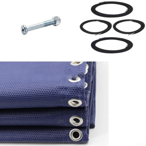 Hasaller Strandkorb-Mesh-Bezüge 160 x 43 cm Liegestuhl-Bezug Stoff Outdoor Sonnenliege Netzabdeckung Ze-ro Schwerkraftstühle Abdeckungen Ersatz für Klappsessel (blau) von Hasaller