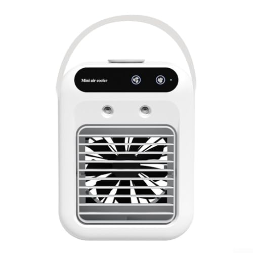 Hasaller Tragbare Luftkühler, Mini-Klimaanlagen-Ventilator, Luftbefeuchter, Ai-r Kühlventilator, Nebel-Luftbefeuchter, USB-wiederaufladbar, Nebelventilator, kleiner Desktop-Ai-r Kühler Hasaller Tragbare Luftkühler, Mini-Klimaanlagen-Ventilator, Luftbefeuchter, Ai-r Kühlventilator, Nebel-Luftbefeuchter, USB-wiederaufladbar, Nebelventilator, kleiner Desktop-Ai-r Kühler von Hasaller