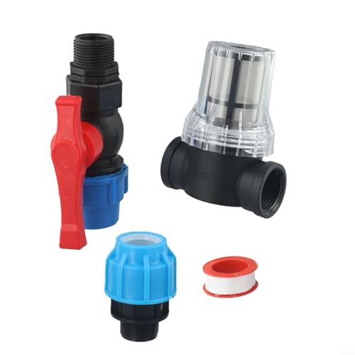 Hasaller Tropfbewässerung Wasserfilter PE-Rohr Wasserfilter Wasserfilter Schlauchverbindungsset Kunststoffschlauch Schnellverbinder 80 Mesh Filter Garten Tropfbewässerung Adapter für Garten Hof (32 Hasaller Tropfbewässerung Wasserfilter PE-Rohr Wasserfilter Wasserfilter Schlauchverbindungsset Kunststoffschlauch Schnellverbinder 80 Mesh Filter Garten Tropfbewässerung Adapter für Garten Hof (32 von Hasaller