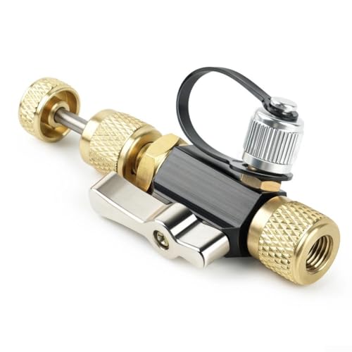 Hasaller Vakuumbewertete Ventilkernentfernungswerkzeuge 1/4 Zoll x 5/16 Zoll HVAC Ventilkern Entfernungswerkzeug Ventile Kerne Entferner Installer Werkzeug für R410A HVAC Service Wartung von Hasaller