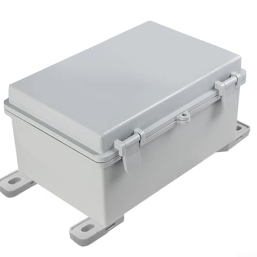 Hasaller Verteilerschutzbox IP66 Wasserdicht Transparente Abdeckung Din Schiene Außen Verteiler Abzweigdose Schutzsteckdose Wasserdichte Box für Innen Außen Wand Leistungsschalter von Hasaller