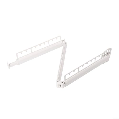 Hasaller Wäscheständer zur Wandmontage, Aluminiumlegierung, einziehbarer Kleiderständer, faltbarer Wäscheständer, Outdoor-Wäscheständer, Wäscheständer (I weiß) von Hasaller