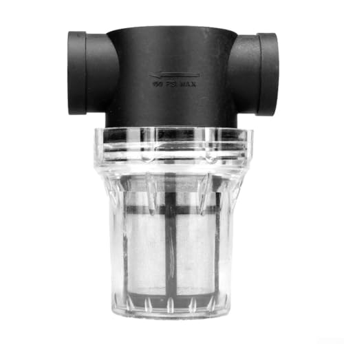 Hasaller Wasserpumpenfilter, 40 Mesh 80 Mesh Inline-Filter Wasserleitung Bewässerungsfilter für Wasserzulaufschlauchfilter (1,27 cm 40 Mesh) von Hasaller