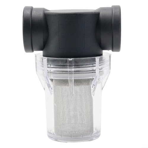 Hasaller Wasserpumpenfilter, 40 Mesh 80 Mesh Inline-Filter Wasserleitung Bewässerungsfilter für Wasserzulaufschlauchfilter (2,5 cm 40 Mesh) von Hasaller