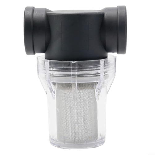 Hasaller Wasserpumpenfilter, 40 Mesh 80 Mesh Inline-Filter Wasserleitung Bewässerungsfilter für Wasserzulaufschlauchfilter (2,5 cm 80 Mesh) von Hasaller