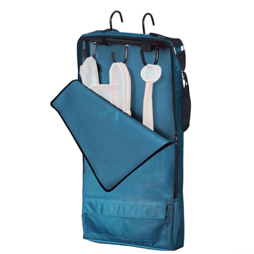 Hasaller Zaumzeugtasche für Pferde, mit Haken, wasserdicht, Zaumzeug, Halfter für Reitsport, Tragetasche, Zaumzeug, Aufbewahrungstasche (dunkles Blaugrün) von Hasaller