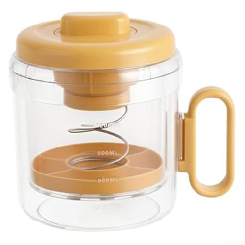 Joghurtsieb und Tofupresse Mehrzweck-Werkzeug für Käse, Nussmilch und Soßenzubereitung mit eingebautem Filtertuch und transparentem Behälter (orange) von Hasaller