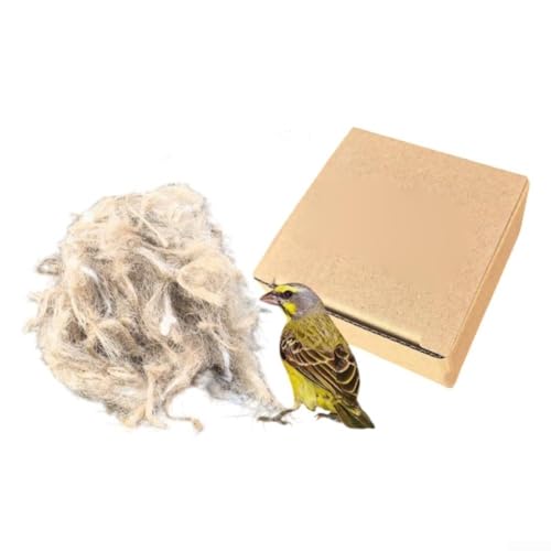 Jute & Baumwolle Bettwäsche Alternative für Vögel Natürliches Nistmaterial für kleine Haustiere (40g) von Hasaller