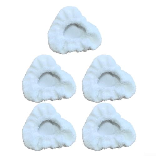 Kleine dreieckige Mikrofaserhauben, kompatibel mit Dupray und Awasky Dampfreinigern, wiederverwendbare Reinigungspads für Hartholz und Marmor, 5 Stück von Hasaller