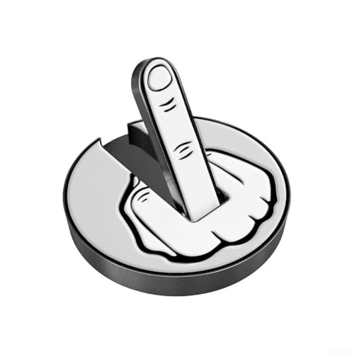 Mittelfinger Graphic Golf Hut Clip mit magnetischer Funktionalität für schnellen Zugriff (weiß) von Hasaller