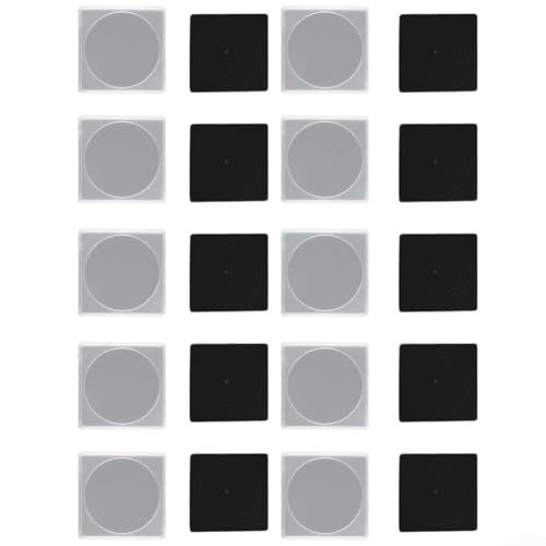 Münzkapsel-Aufbewahrungsbox mit 20 transparenten quadratischen Behältern, verstellbare Schaumstoffeinsätze für sicheren Münzsitz, kratzfeste Kunststoff-Münzhüllen für Sammler (E) von Hasaller