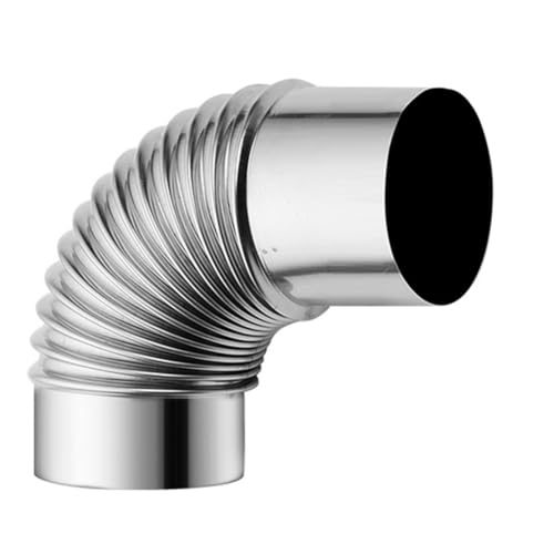 Ofenrohrbogen aus Edelstahl – unverzichtbar für Öfen, Kamine, Grills – korrosionsbeständig für Ofenrohre aus Stahl (100 mm) von Hasaller
