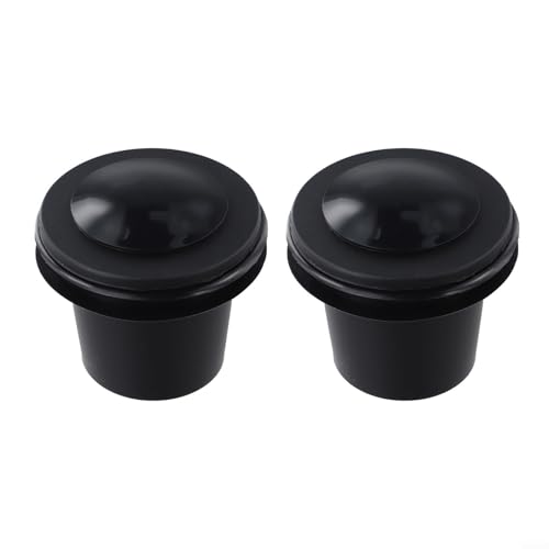 Outdoor Patio Umbrella Wedge Set 2Sets of Silicone Loop & Cover for 22 5 Inch Holes Minimizes Wobble for Better Stability (black) von Hasaller