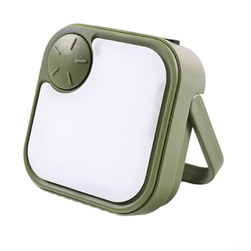 Outdoor Solar Camping Laterne mit 750 Lumen Ausgangsleistung, IP44 wasserdichtes Design, unendliche Helligkeitsregelung mit Drehknopf, effizientes Solarladen, tragbar mit Tragegriff (Grün) von Hasaller