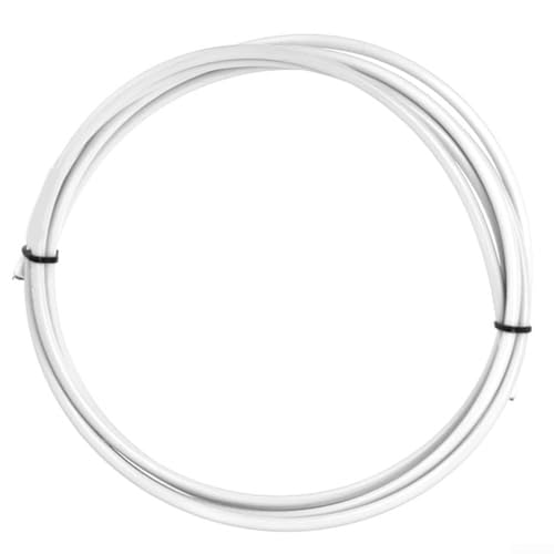 PVC-Fahrradbremskabelschlauch 3 Meter und faltbarer Rennrad-Schaltkabelschlauch zum Schutz interner Kabel und zur Verbesserung der Bremsfunktion (Bremsschlauch weiß) von Hasaller