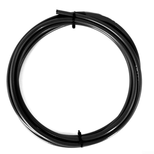 PVC-Fahrradbremskabelschlauch 3 Meter und faltbarer Rennrad-Schaltkabelschlauch zum Schutz interner Kabel und zur Verbesserung der Bremsfunktion (Schalthebelrohr schwarz) von Hasaller
