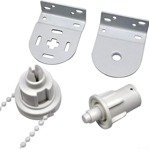 Rollohalterungen, Rollo-Befestigungsset, Rollo-Ersatzteile, Reparaturset, Rohr mit Perlenkette und Schrauben für Jalousien, Reparatur-Ersatz (28 mm) von Hasaller