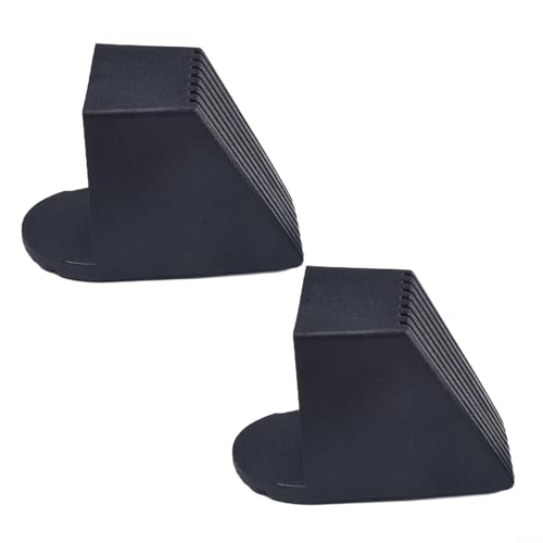 Rutschfeste quadratische Fußabdeckung in einem 2er-Set, perfekt geeignet als Schoner für Fitnessgeräte und Stühle (40 x 40 mm) von Hasaller