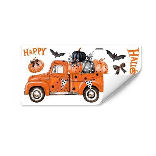 Saisonale Halloween-Wandaufkleber für Fenster und Wände, mit gruseligen Designs, wetterbeständiges PVC-Material für Dekoration, die die ganze Saison hält von Hasaller