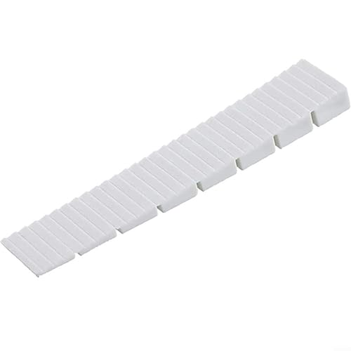 Set mit 10 Kunststoff-Möbelscheiben zum Nivellieren und Stabilisieren verschiedener Möbel wie Sofas und Tische, wiederverwendbares Design (weiß) von Hasaller