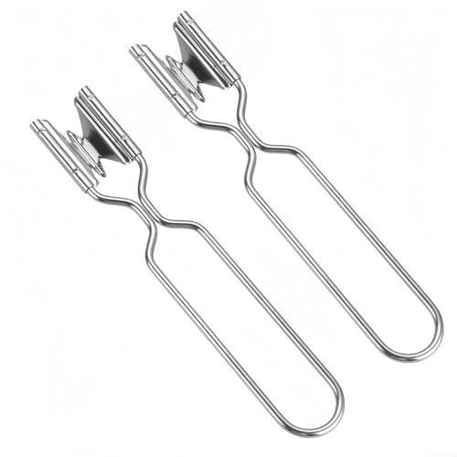 Set mit 2 Ananasschälern aus Edelstahl mit V-förmigem Wellenschliff für schnelles und sauberes Ananasschneiden Set mit 2 Ananasschälern aus Edelstahl mit V-förmigem Wellenschliff für schnelles und sauberes Ananasschneiden von Hasaller