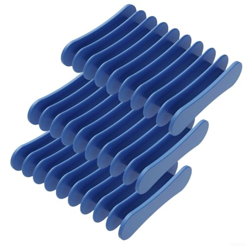 Silikon-Seifenhalter-Set, 3-teilig, für verbesserte Entwässerung in Bad und Küche (blau) von Hasaller