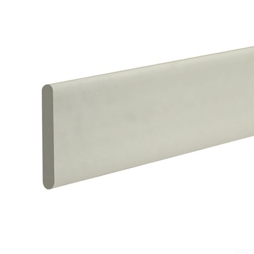 Stilvolle Fensterbank und Türrahmen, dekorative Sockelleiste für Hausinnenräume (grau) von Hasaller