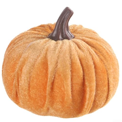 Stilvolle Kunst-Kürbisse für den Herbst Heimakzente für saisonale Tischdekoration (orange gelb) von Hasaller