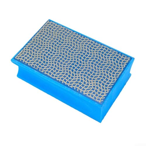Trimming Schleifblock mit Galvanik und 4 Körnungen Pads 60 100 200 400 für Handpolieren Schleifen Fliesen Glas Holz Marmor Metall (Körnung 400) von Hasaller