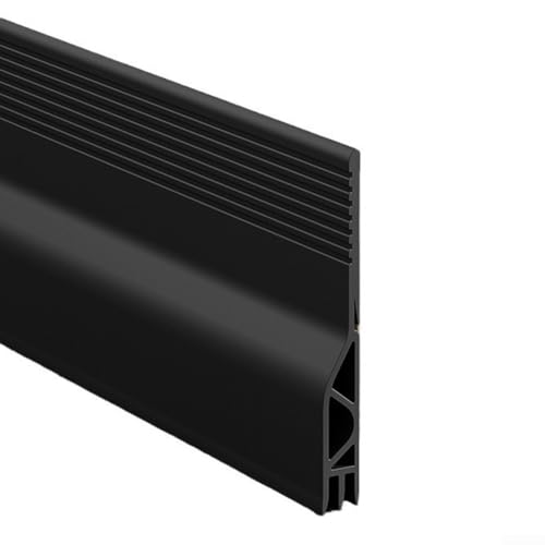 Türdichtung Zugluftstopper Energieeffizienz und Zugluftschutz für 100cm Türspalten (Schwarz) von Hasaller