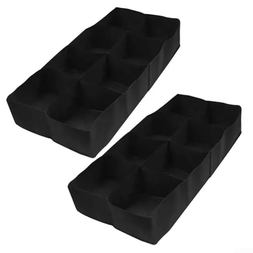 Verwalten Sie Ihr Grün einfach mit unseren 8 Gittern, Garten-Wachstumsbeutel aus atmungsaktivem Material (2 Stück 120 x 60 x 30) von Hasaller