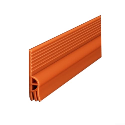 Wetterstreifen für Türen, TPE-Isolierung, effektive Zug- und Geräuschreduzierung, einfach zu reinigendes Design (Orange) von Hasaller
