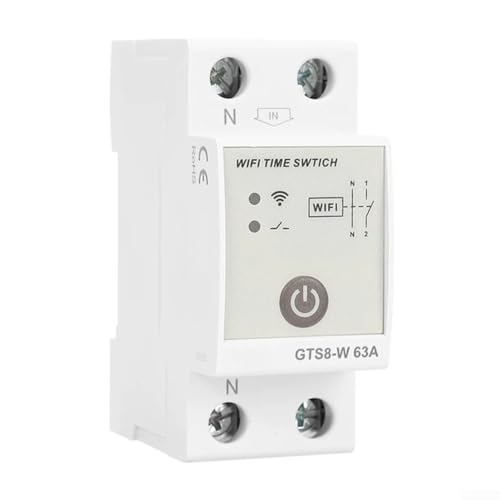 WiFi Timer Relais Schalter Smart WiFi Timer Schalter DIN-Schienensteuerung 63A AC220V T-uya APP Kompatibel Intelligenter Relaisschalter für Hausautomation WiFi Timer Relais Schalter Smart WiFi Timer Schalter DIN-Schienensteuerung 63A AC220V T-uya APP Kompatibel Intelligenter Relaisschalter für Hausautomation von Hasaller