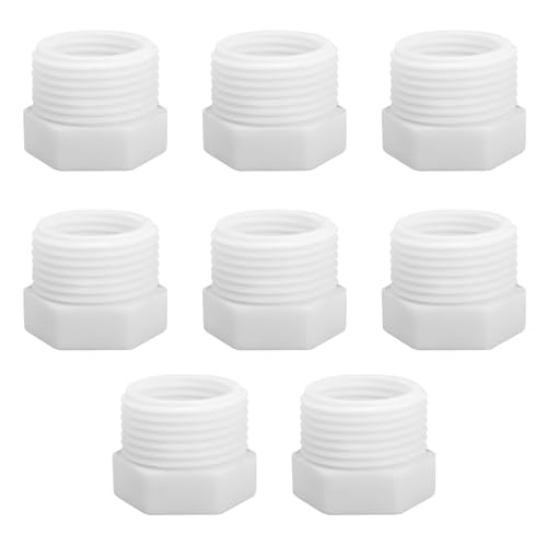 HASANBAR 8 Stück 3/4 Zoll auf 1/2 Zoll PVC Reduzierstück, PVC Fittings 3/4 Zoll Adapter, Reduzierbuchse PVC, Reduzierrohr Adapter Fitting, Weiß HASANBAR 8 Stück 3/4 Zoll auf 1/2 Zoll PVC Reduzierstück, PVC Fittings 3/4 Zoll Adapter, Reduzierbuchse PVC, Reduzierrohr Adapter Fitting, Weiß von Hasanbar