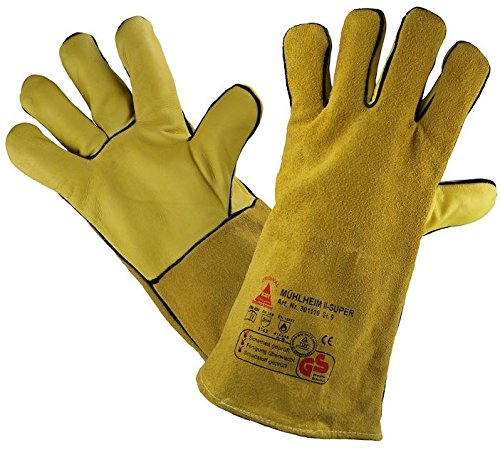 6 Paar - MÜHLHEIM-II-SUPER, Sicherheitshandschuhe für Schweisser - HASE - 301110 - Größe 12 von Hase Safety Gloves