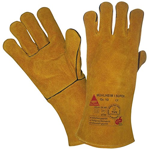 HASE MüHLHEIM I SUPER Schweisserhandschuhe Lederhandschuhe gefüttert Gr. 10 von Hase Safety Gloves