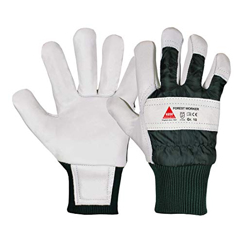 Hase Arbeitshandschuhe Forest Worker Größe 12, Rindnarbenleder 12 Stk von Hase Safety Gloves