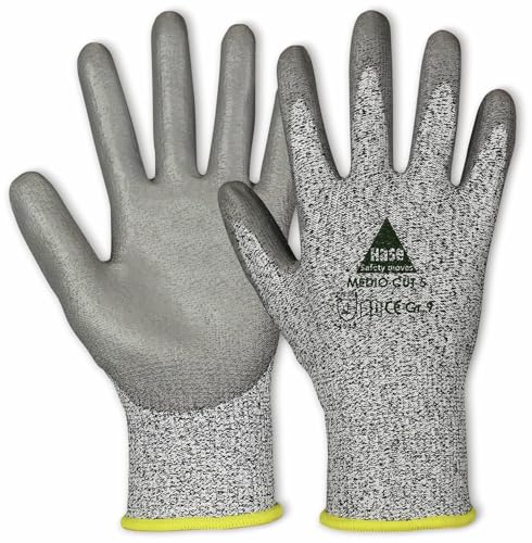 Hase Profi Arbeits-handschuhe MEDIO CUT 5 Sicherheitshandschuhe, schnittfest - Größe: 10 von Hase Safety Gloves