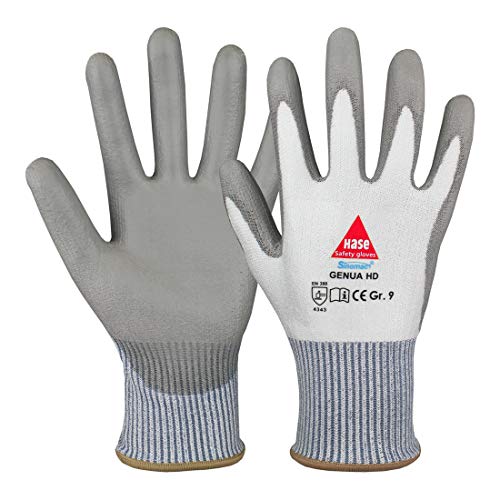 Hase Schnittschutzhandschuhe Genua HD Größe 9, Dyneema 10 Stk von Hase Safety Gloves