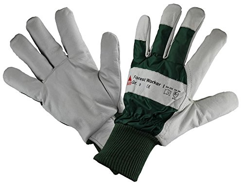 12 Paar - FOREST WORKER I Strickbund, Rindvollleder, HASE - 293340 - Größe 10 von Hase Safety Gloves