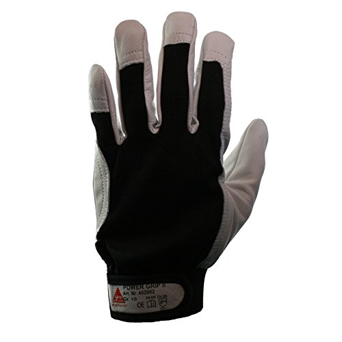 Hase Arbeitshandschuhe Power Grip II Größe 10, Ziegennappaleder 10 Stk von Hase Safety Gloves