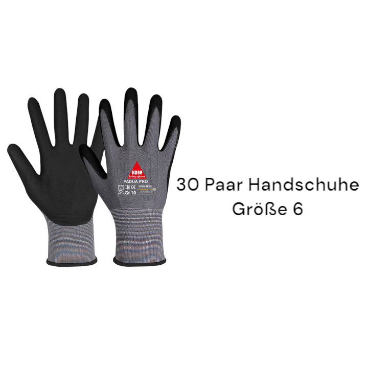 Hase Montagehandschuh Arbeitshandschuh Nylonfeinstrick Größe 6 Handschuhe B-Ware von Hase