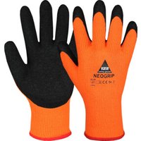 Hase Strickhandschuhe Neogrip-Orange Größe 9, Polyester von Hase