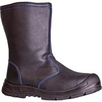 Hase Winter-Sicherheitsschlupfstiefel S3 Grönland mit Reißverschluss Größe 36, schwarz von Hase